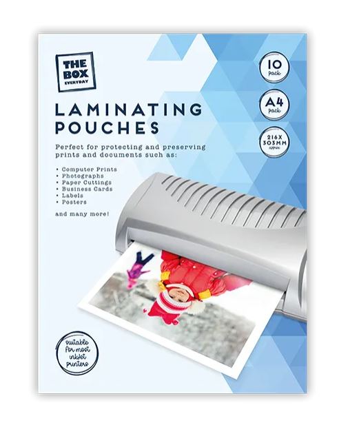 A4 Laminating Pouches - 10 Pack