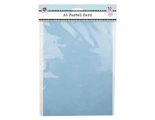 A4 Pastel Card 10 Pack