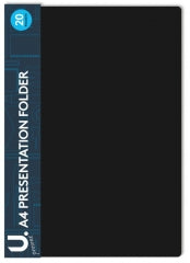 A4 Presentation Folder, Black