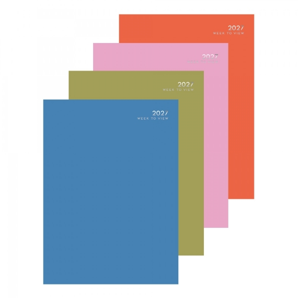 A4 WTV Colour Block Diary in CDU