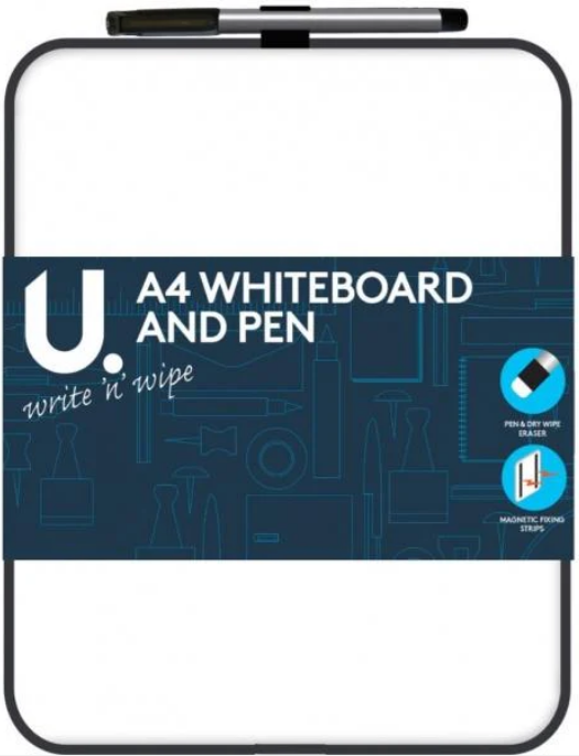 A4 Whiteboard and Pen 27.5 x 21 cm