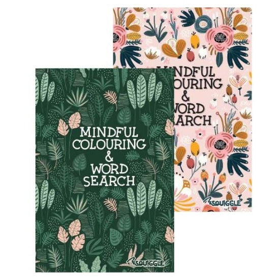 A5 Mindfulness Colouring Wordsearch Book 1 & 2