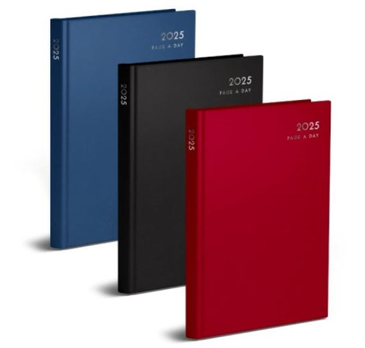 A5 Page a Day Classic Diary (Full Page Weekends) in CDU