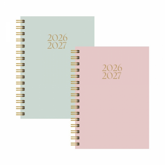 A5 WTV Plush Spiral Academic Diary 2026-27