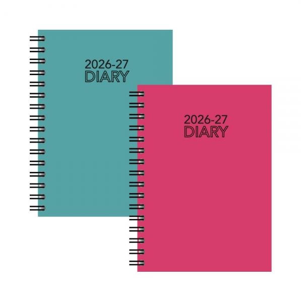A5 WTV Vivid Spiral Academic Diary 2026-27