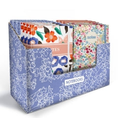 A6 Floral Notebooks in CDU, 4 Asst