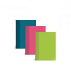 A7 Hardback Notebook Colour 3pk Asst 1