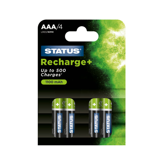AAA1100 - NiMH - Rechargeable - Batteries - 4 pk - Blister Card