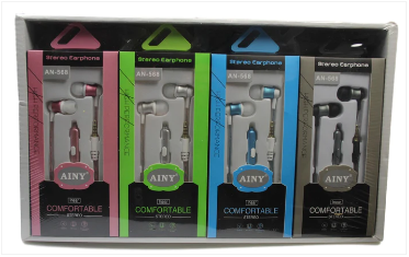 AINY Stereo Earphone Headset In Ear Comfortable HD AN-568 4 Colours