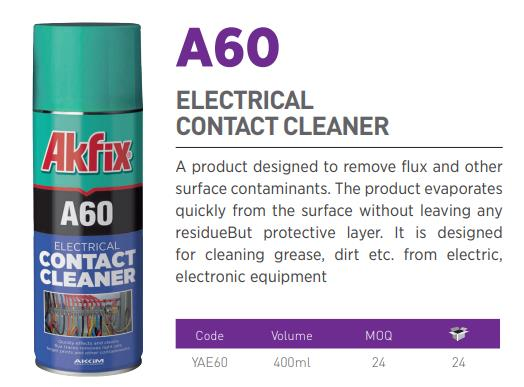 AKFIX E60 ELECTRICAL CONTACT CLEANER 200ML (24)