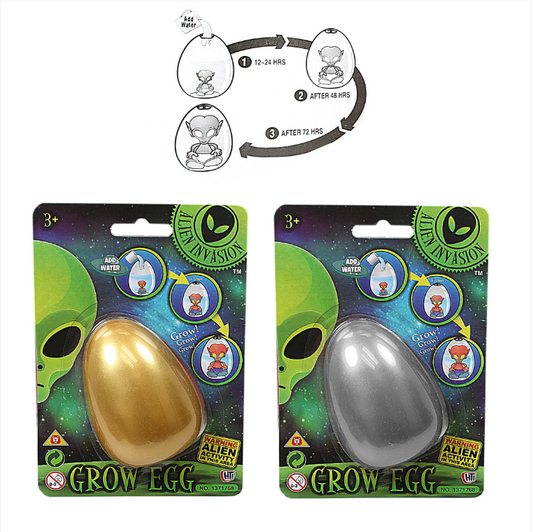 Add Water Alien Invasion Hatching Egg Alien Invasion Gold And Silver
