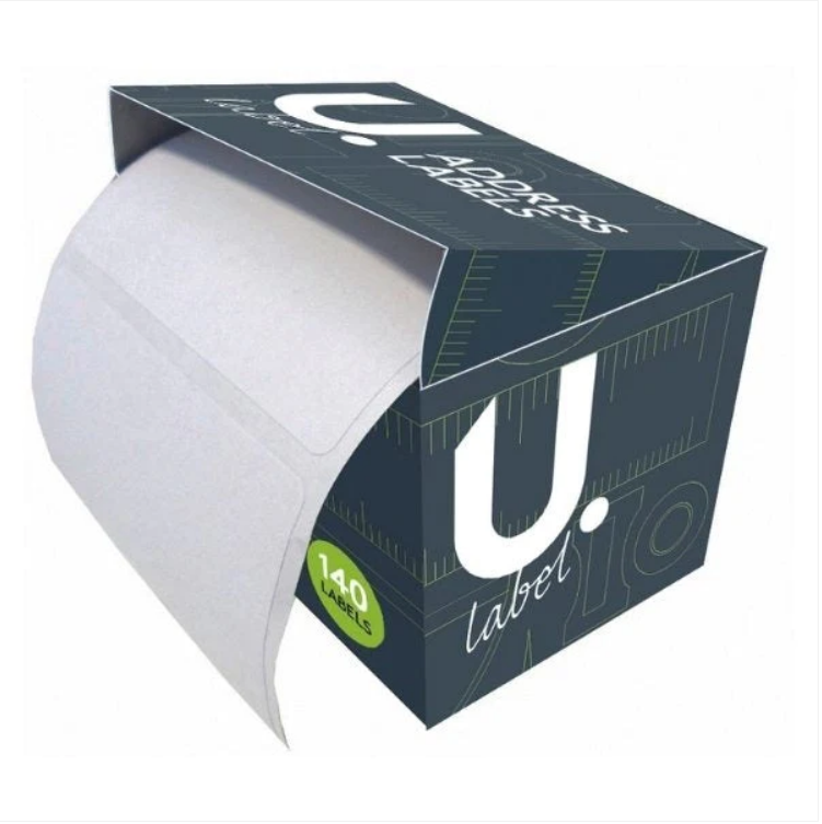 Address Labels on Roll 140 Labels 6 x 8.5 x 6 cm