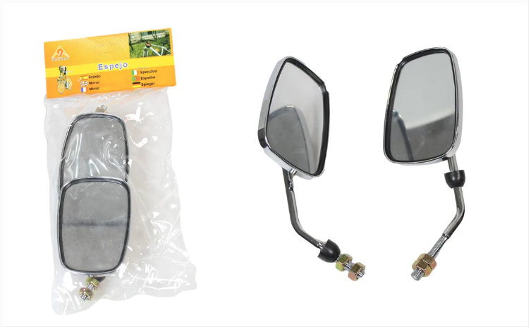 Adjustable Bicycle Mirrors 2 Pieces Rotatable Wide Angle Safety