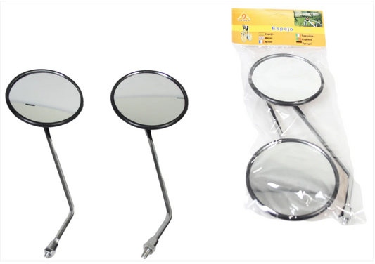 Adjustable Large Bike Mirrors Cycling Convex Safety Mirror 2 Piece