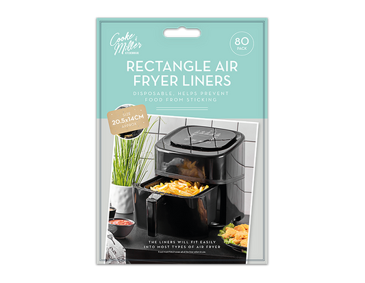 Air Fryer Sheets Rectangle 14 x 20.5cm 80pk