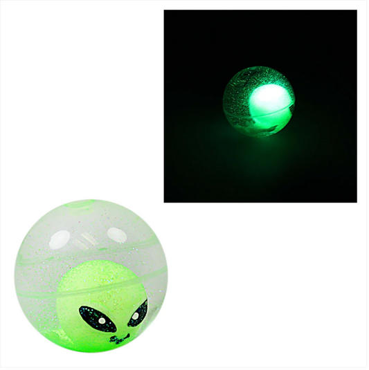 Alien Invasion Flashing Baby Alien Blinkers Bounce Ball Light Up