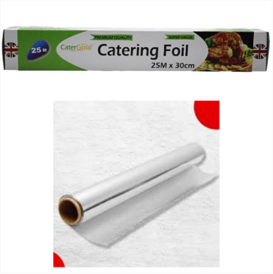 Aluminium Catering Foil 25m x 30cm Kitchen Home Outdoors