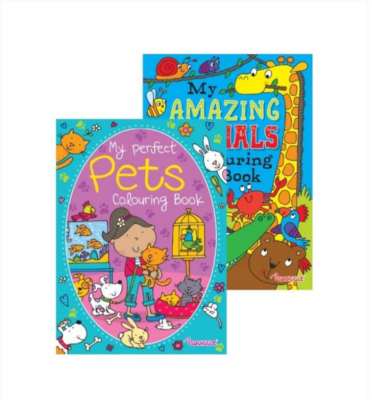 Amazing Animals & Pets Colouring Books Random Sent