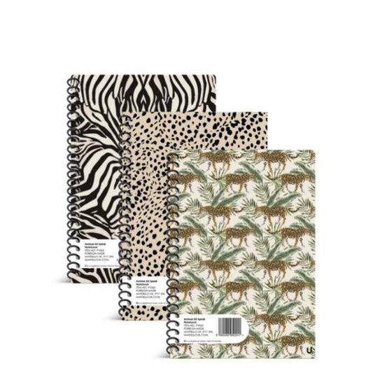 Animal A5 Spiral Notebook School Assorted Designs