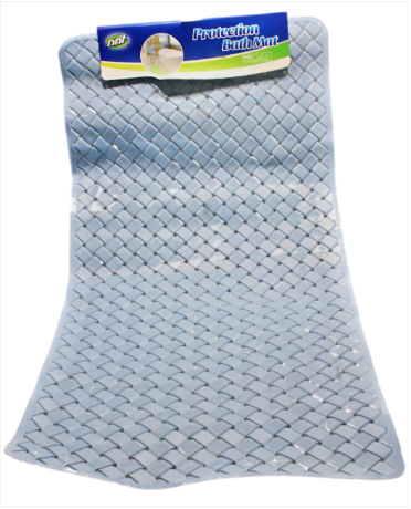 Anti-Slip Bathroom Shower Bath Mat 38 x 68 cm Assorted Colours