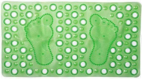 Anti-Slip Bathroom Shower Bath Mat with Feet Design 33 x 63 cm Assorted Colours