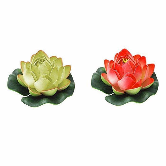 Aquarium Floating Flower Lotus Ornament For Tanks Assorted Colours