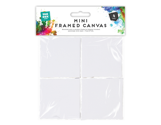 Artist Mini Framed Canvas 7cm x 7cm - 4 Pack
