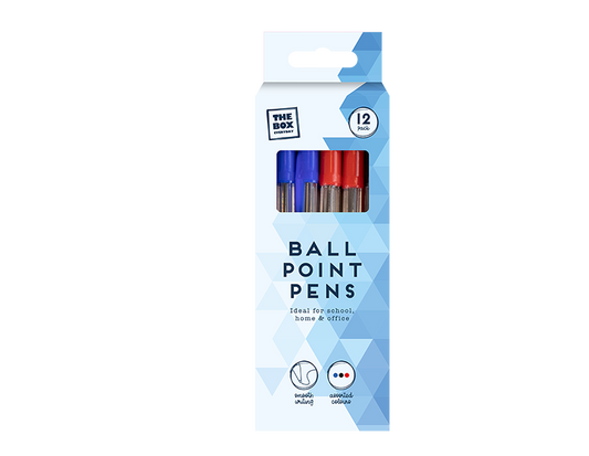 Assorted Ballpoint Pens 12pk