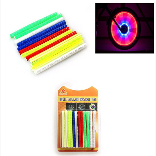 Assorted Colour Glow In Dark Bike Reflector Sticks