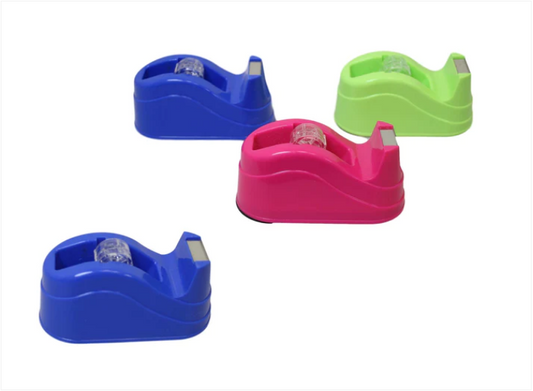 Assorted Colour Home Office School TAPE DISPENSER Random Sent 10cm