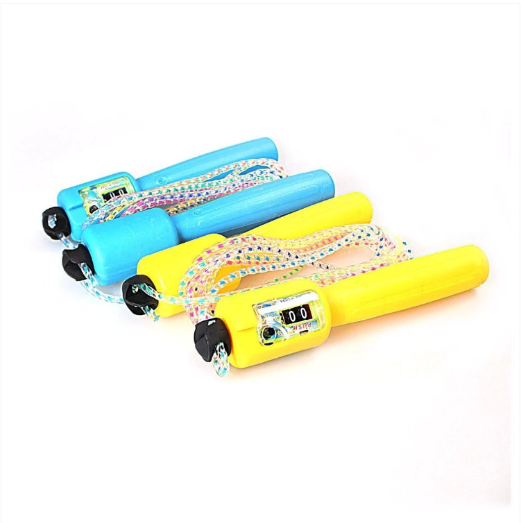 Assorted Colour Jump Rope Counting Skipping Rope Toys