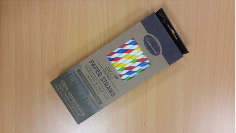 Assorted Colours Paper Straws Pack of 50