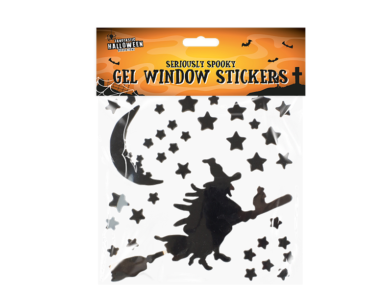 Assorted Halloween Gel Window Stickers