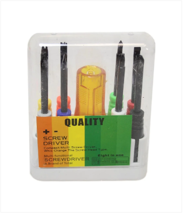 Assorted Precision Screwdriver Set Indoor Outdoor Builders DIY Screw Set 8 Pack