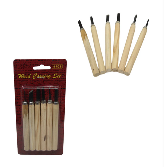 Assorted Wood Carving Set 14 cm