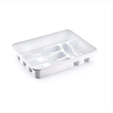 Assorted coloured multi purpose use large cutlery tray Approx 38.5cm x 30.5cm