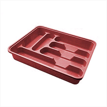 Assorted coloured multi purpose use large cutlery tray Approx 38.5cm x 30.5cm