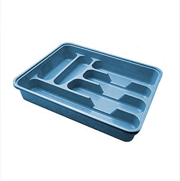 Assorted coloured multi purpose use large cutlery tray Approx 38.5cm x 30.5cm
