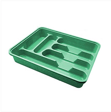 Assorted coloured multi purpose use large cutlery tray Approx 38.5cm x 30.5cm