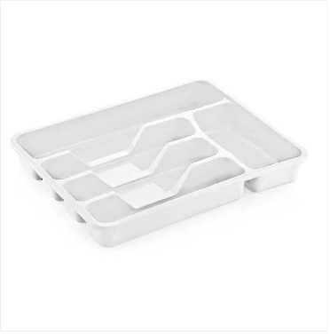 Assorted coloured multi purpose use large cutlery tray Approx 38.5cm x 30.5cm