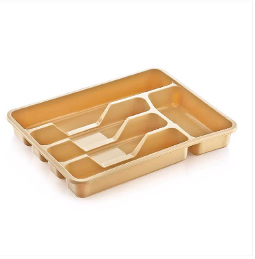 Assorted coloured multi purpose use large cutlery tray Approx 38.5cm x 30.5cm