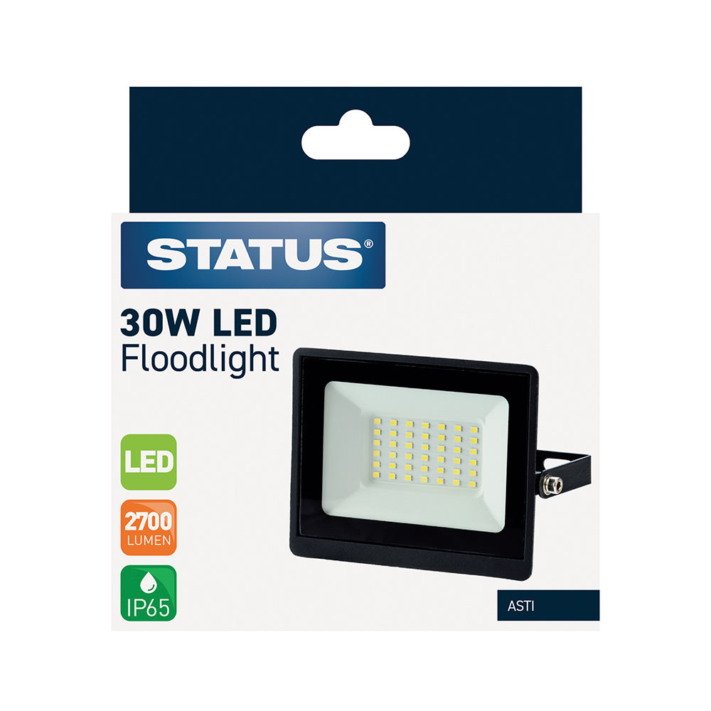 Asti 30w LED - Grey - Flood Light - 1 pk - in Glossy Retail Box