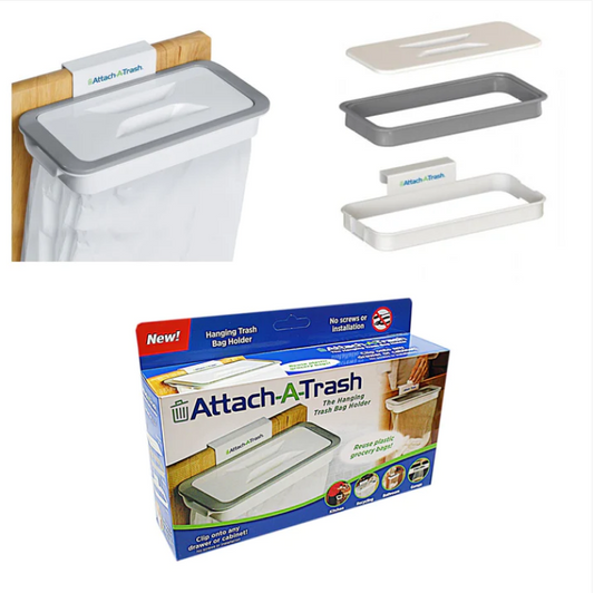 Attach A Trash Bag Hanger Kitchen Trash Bag Holder