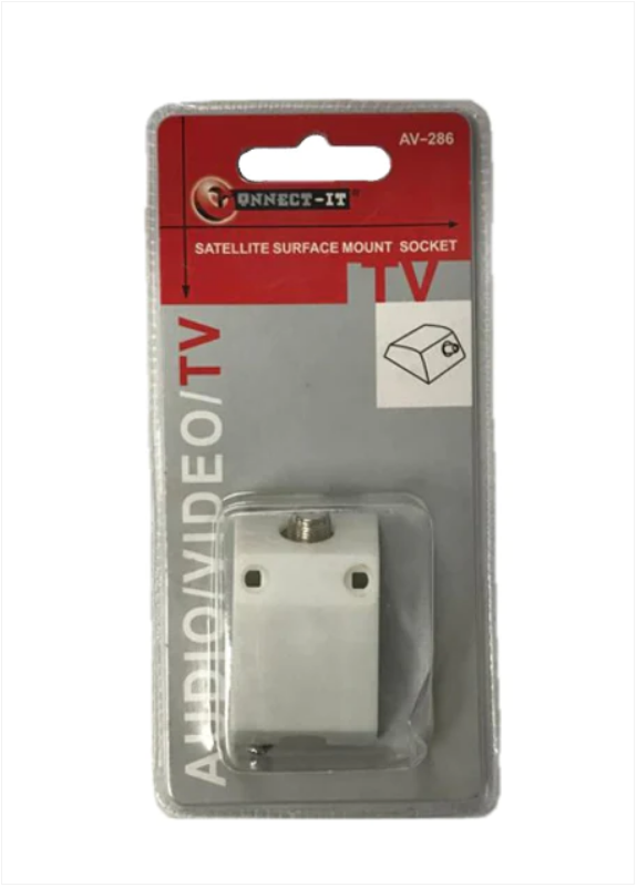 Audio / Video / TV Satellite Surface Mount Socket