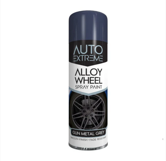 Auto Extreme Alloy Wheel Spray Paint Gun Metal Grey 300ml