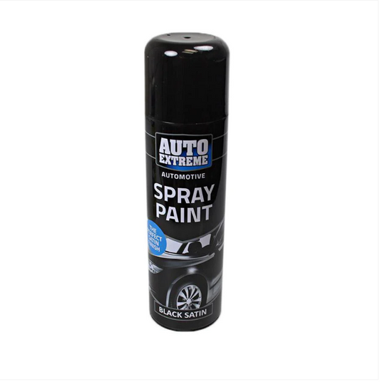 Auto Extreme Spray Paint Black Satin Car