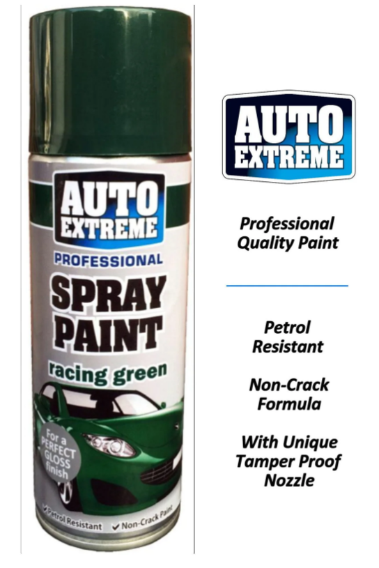 Auto Extreme Spray Paint Racing Green Gloss 400ml