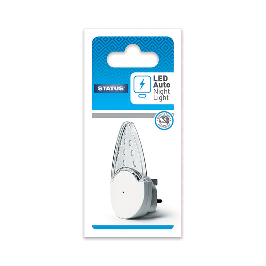 Auto Night Light - LED - White - 1 pk - in a Box