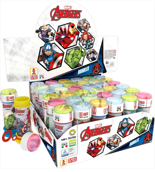 Avengers Bubble Blowing Fun Indoor Outdoor Bubble Tubs 60ml