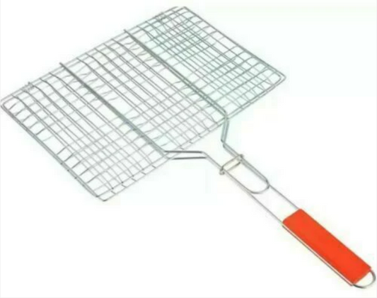BBQ Barbecue Mesh Net Grid Basket Outdoor Cooking Roast Tool Grilling Meat Fish 26cm x 36cm